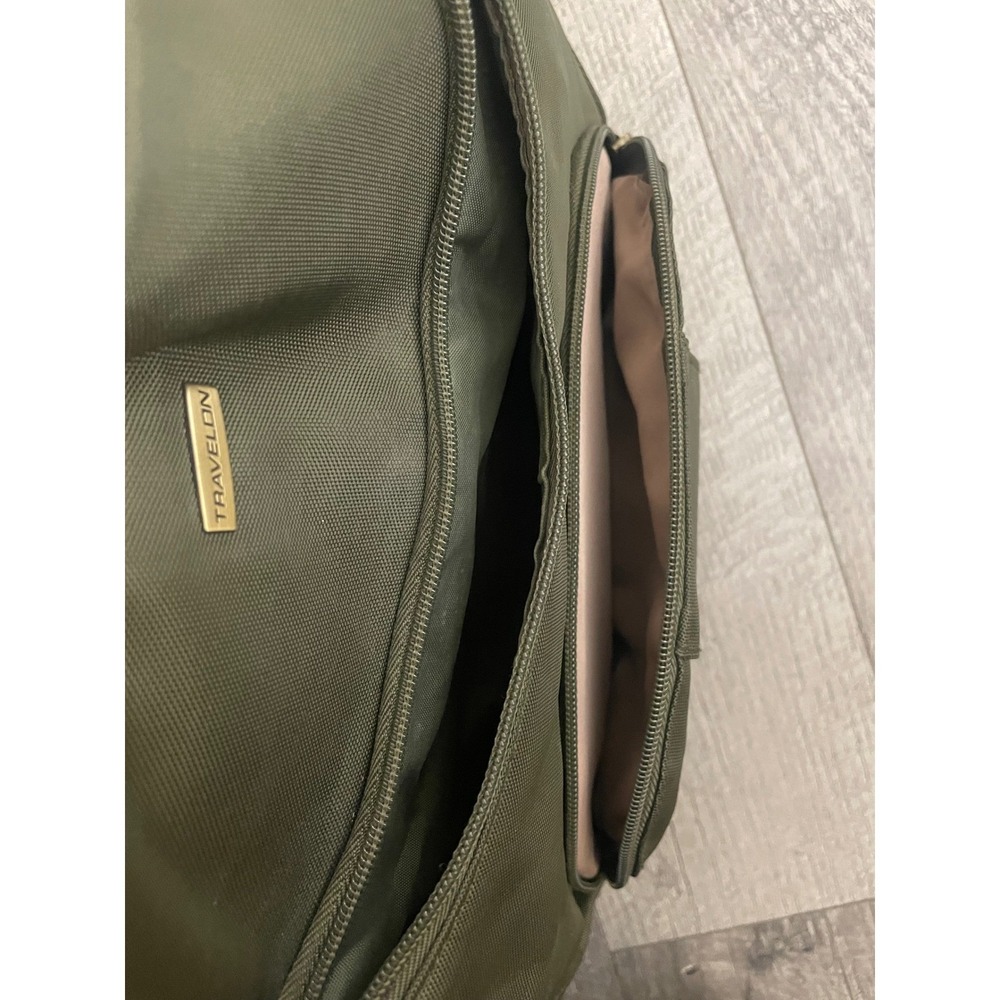 Travelon Anti-Theft Classic Hobo Bag Olive Green RFID Blocking Crossbody Purse - Picture 10 of 10